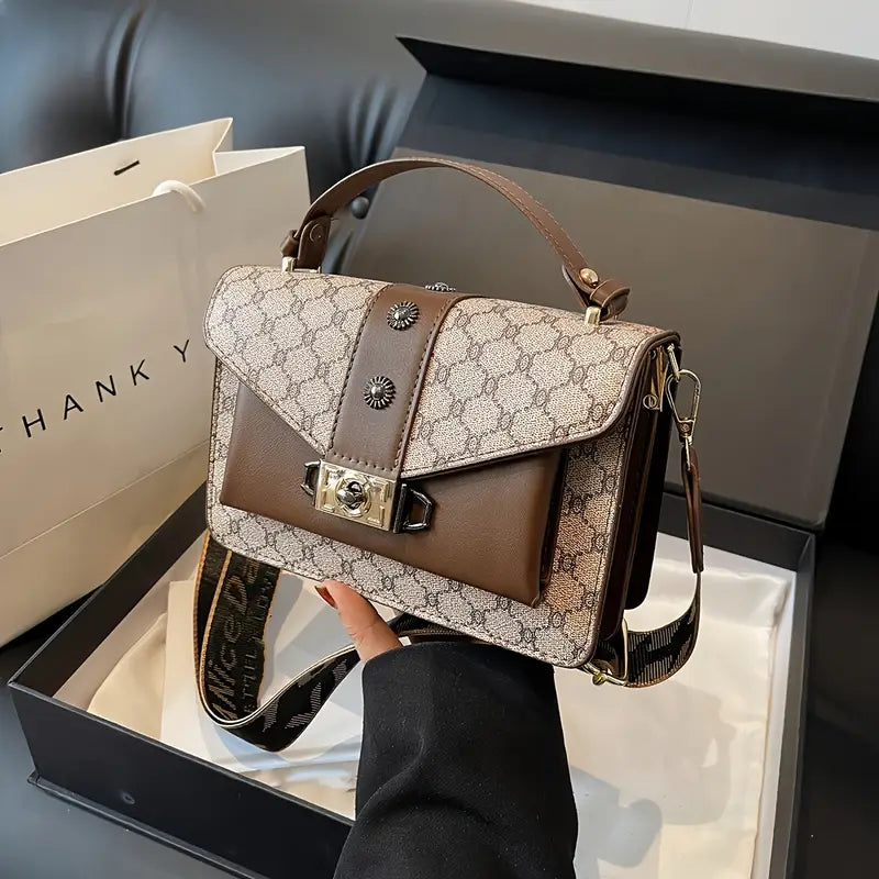 Classic Retro Square Shoulder Bag