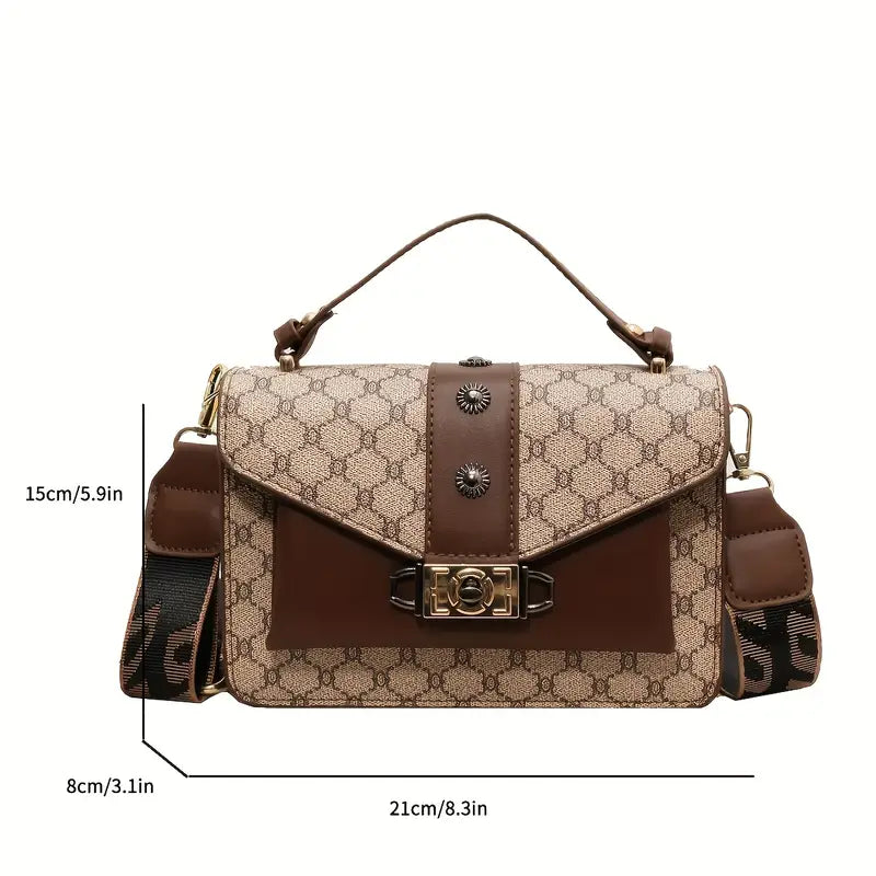 Classic Retro Square Shoulder Bag