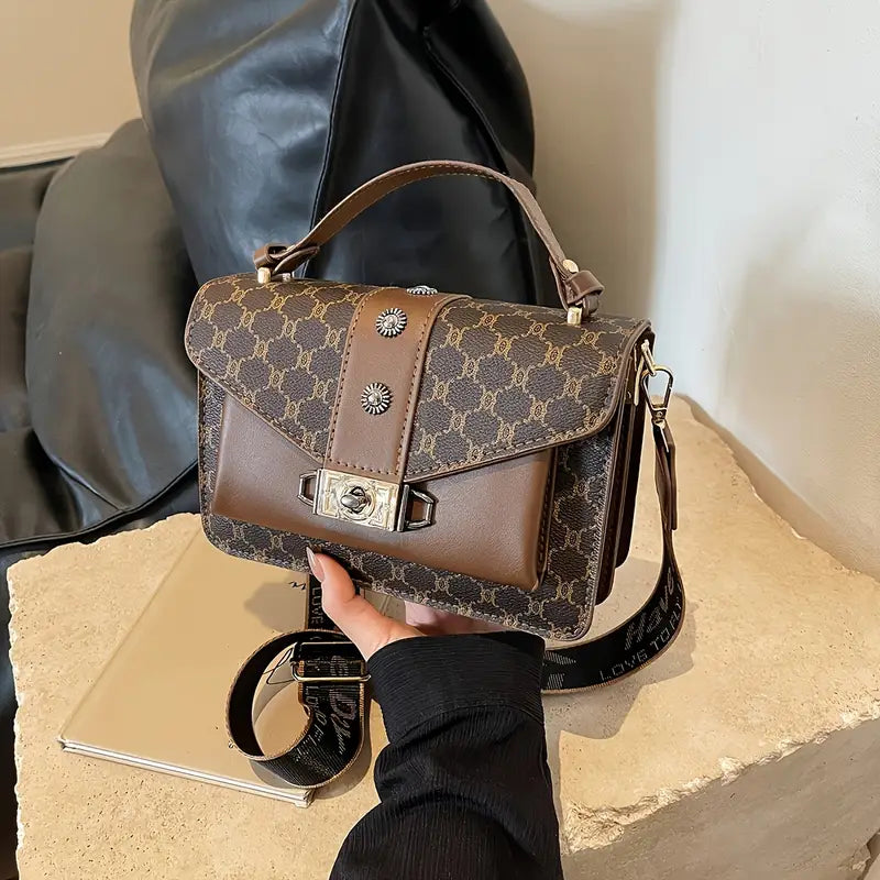 Classic Retro Square Shoulder Bag